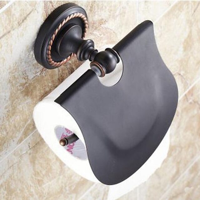  Toilet Paper Holder Traditional Brass / Ceramic 1 pc - Bathroom