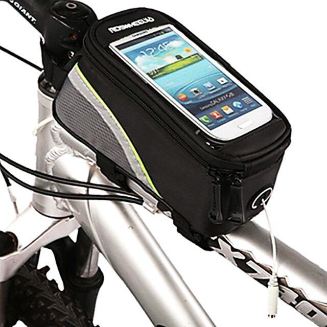  ROSWHEEL Outdoor Bicycle Front Bag with 5.3 Inch Touchable Mobile Phone Screen
