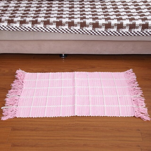  Elaine tiszta pamut rózsaszín gofri check szőnyeg 333648