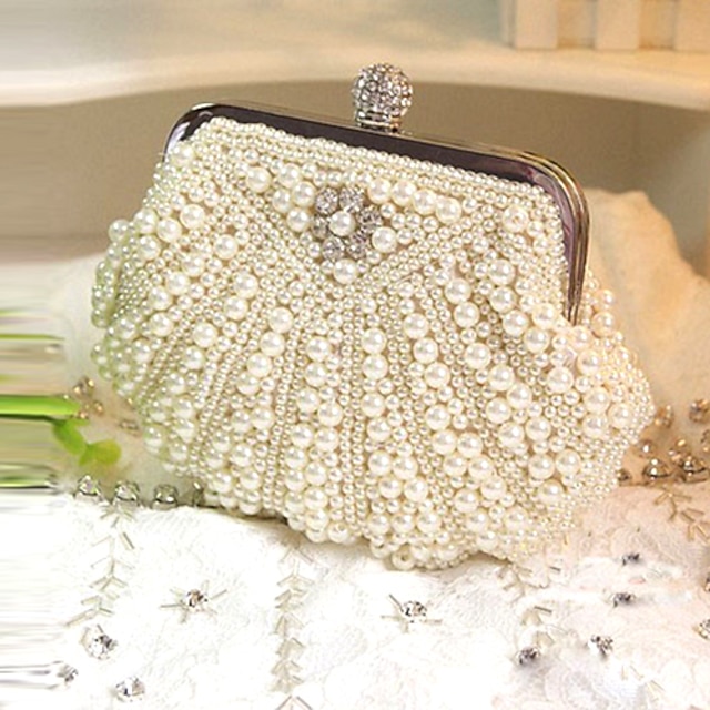  handtassen / koppelingen met parels voor bruiloft / speciale gelegenheid (meer kleuren)