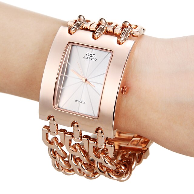 Women's Wrist Watch Quartz Rose Gold Hot Sale Analog Charm Fashion - Rose Gold