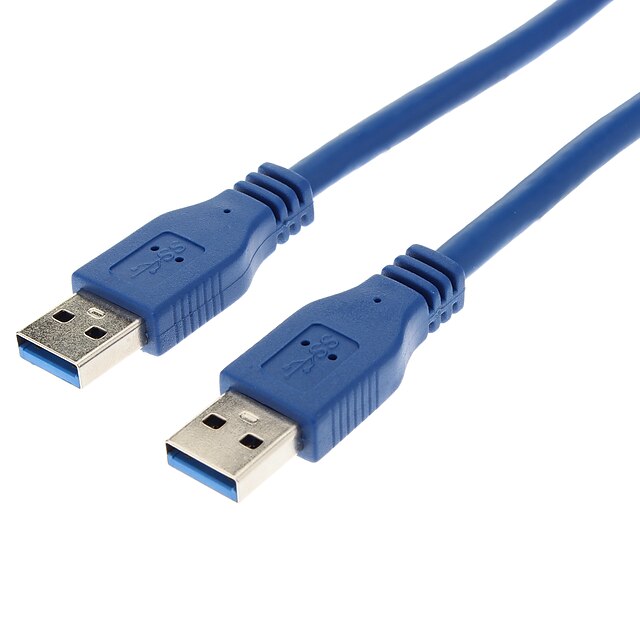  USB 3.0 αρσενικό σε αρσενικό High Speed ​​χαλκού Καλώδιο επέκτασης USB (Deep Blue, 1.5M)