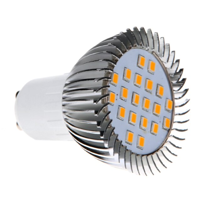  370-430 lm GU10 LED-kolbepærer MR16 20 leds SMD 2835 Varm hvid AC 220-240V