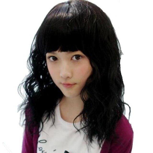  Synthetic Wig Wavy With Bangs Synthetic Hair Wig Women's