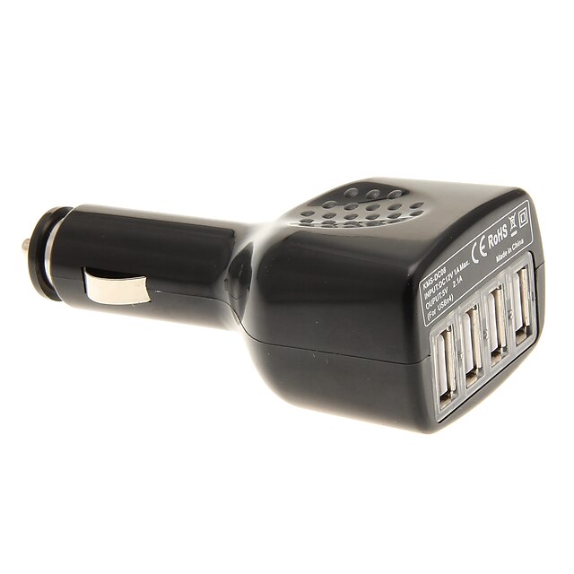  Car Charger 4-Usb-Port Adapter