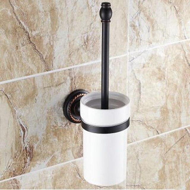  Toiletbørsteholder Traditionel Messing / Keramik 1 stk - Hotel bad