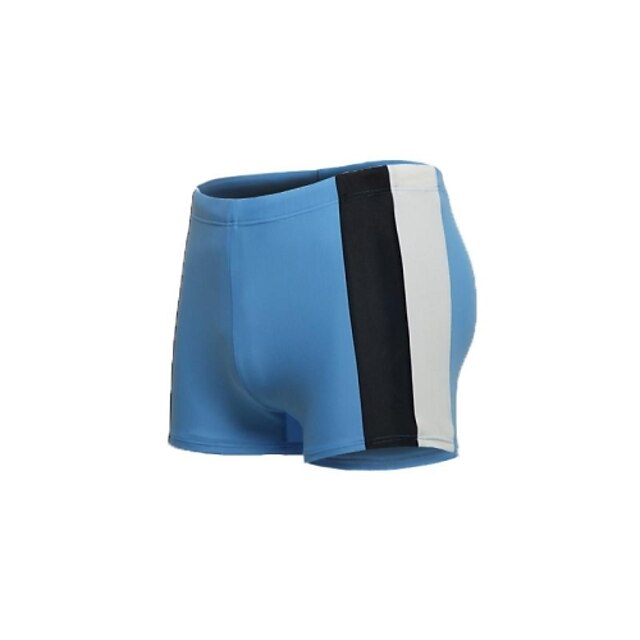  Nylon Spandex Frente Masculina Jaggad Forrado Shorts Light Blue Boxers Swim