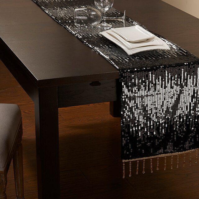  luxus flitter bojt tervezés asztali futó