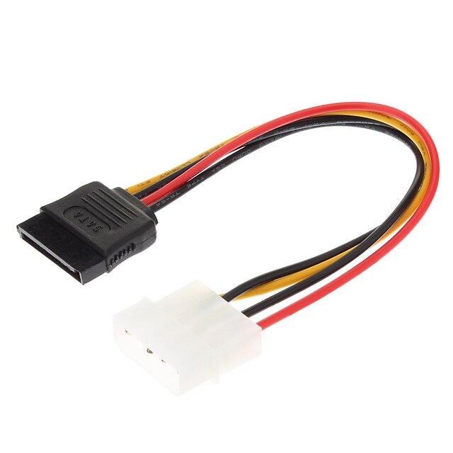  4 Pin IDE til 15-PIN seriel ATA SATA HDD Power Cable (0,15 M)