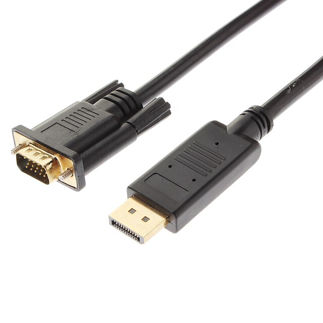  Displayport Stecker auf VGA Stecker 28AWG OD7.0mm-Adapter-Kabel (180cm)