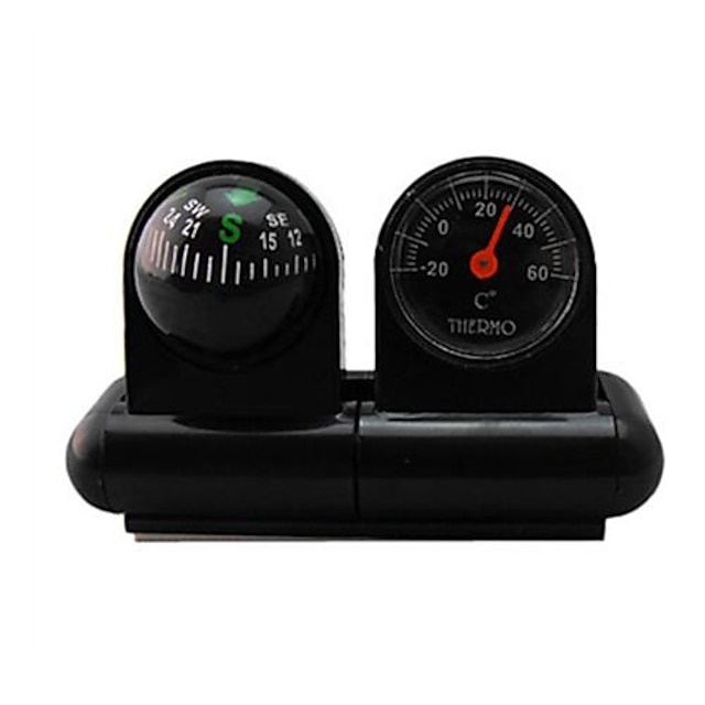  Car-used Thermometer and Compass 2 in One