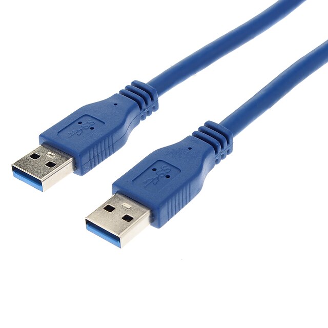  USB 3.0 Male to Male High Speed Copper USB Extension Cable (Deep Blue, 0.6M)