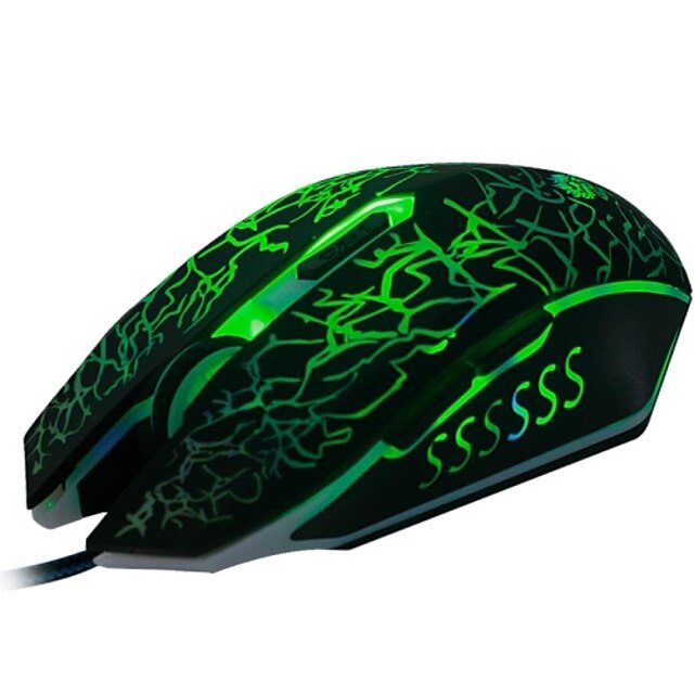  USB Wired Gaming Mouse 2400 DPI 6D With Colorful LED Light Luminous