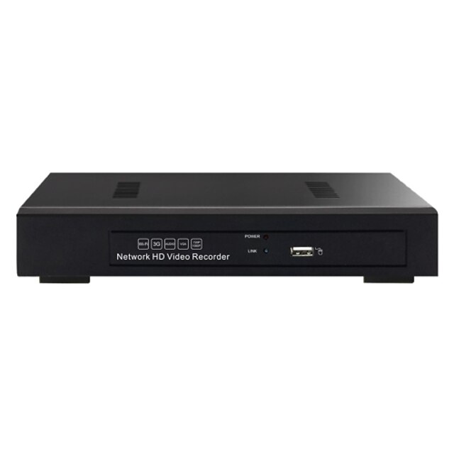  cotier-4-kanaals H.264 HD HDMI Netwerk videorecorder NVR (3 usb-poorten, ondersteuning ONVIF, 3g, wifi)