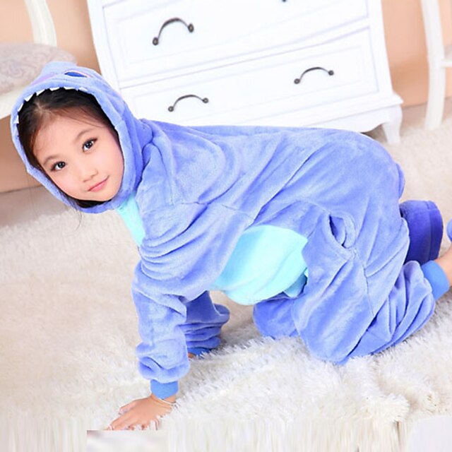  Modrá Koala Flanel Dětské Kigurumi pyžamový