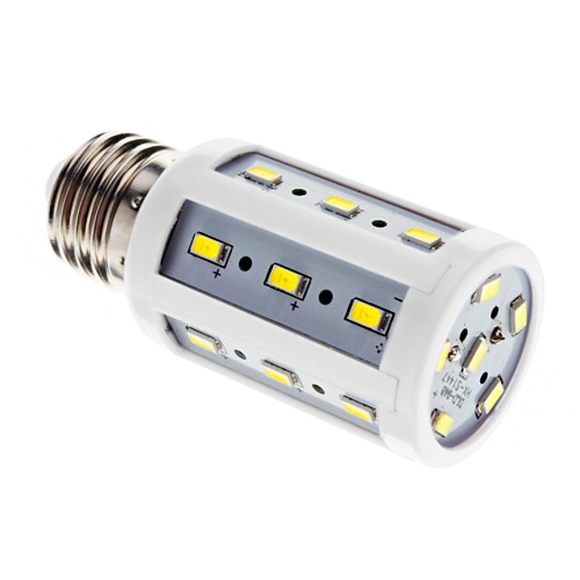  E26/E27 أضواء LED ذرة T 24 الأضواء SMD 5730 أبيض كول 450lm 6000-7000K AC 220-240V 