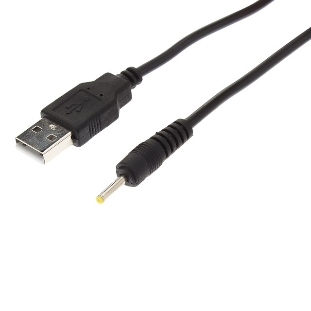  Καλώδιο φόρτισης USB σε DC βύσμα 2.5mm / Jack (Μαύρο, 0,65)