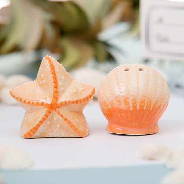  Wedding / Bridal Shower Ceramic Kitchen Tools Beach Theme - 2 pcs