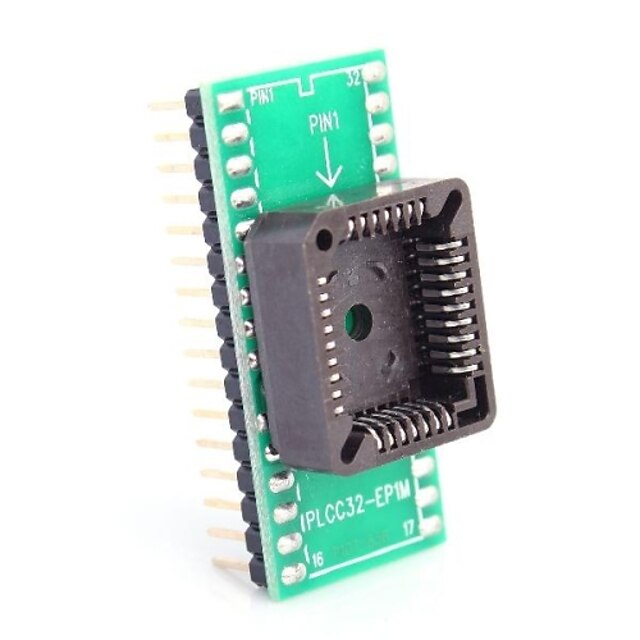  PLCC32-EP1M to DIP32 for MCU Seat and IC Testing Seat Module Adapter