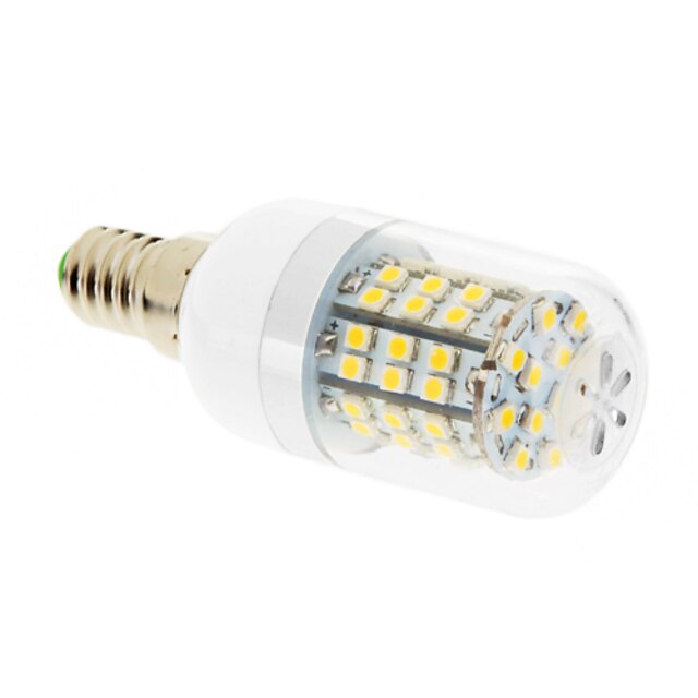  LED Mais-Birnen 550-680 lm E14 T 60 LED-Perlen SMD 2835 Warmes Weiß 220-240 V / #
