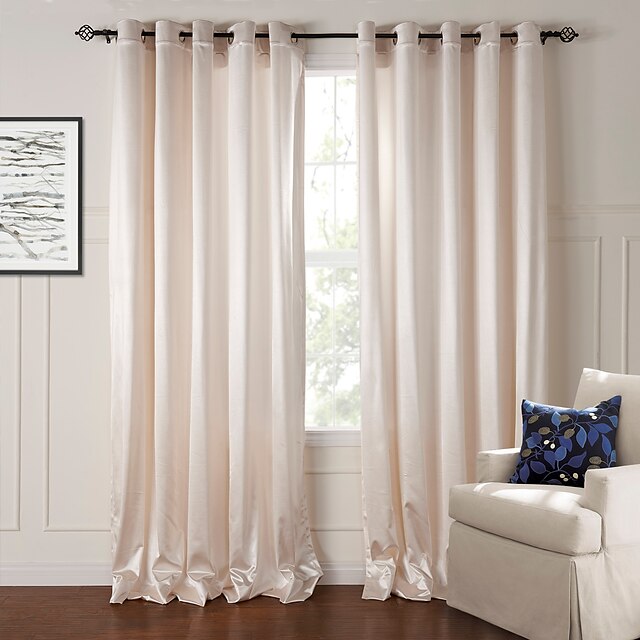  Curtains Drapes Living Room Polyester Embossed