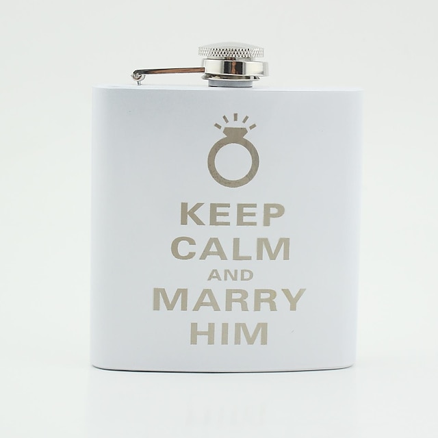  Stainless Steel Hip Flasks Couple Wedding