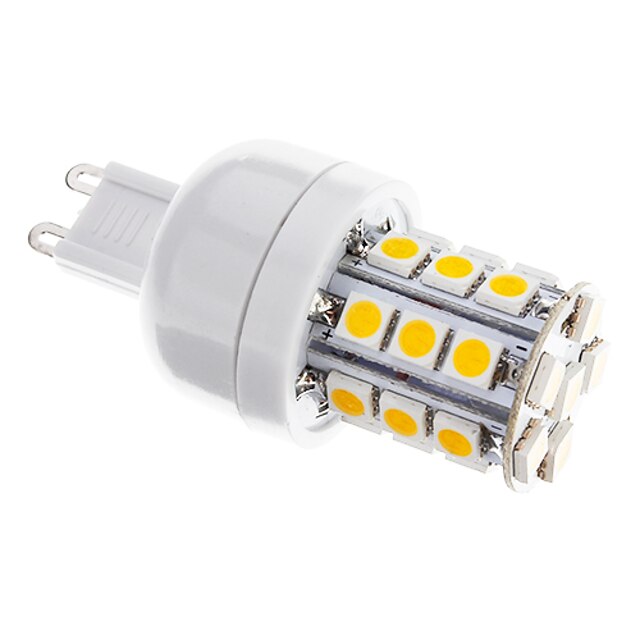  LED corn žárovky 350 lm G9 T 27 LED korálky SMD 5050 Stmívatelné Teplá bílá 220-240 V