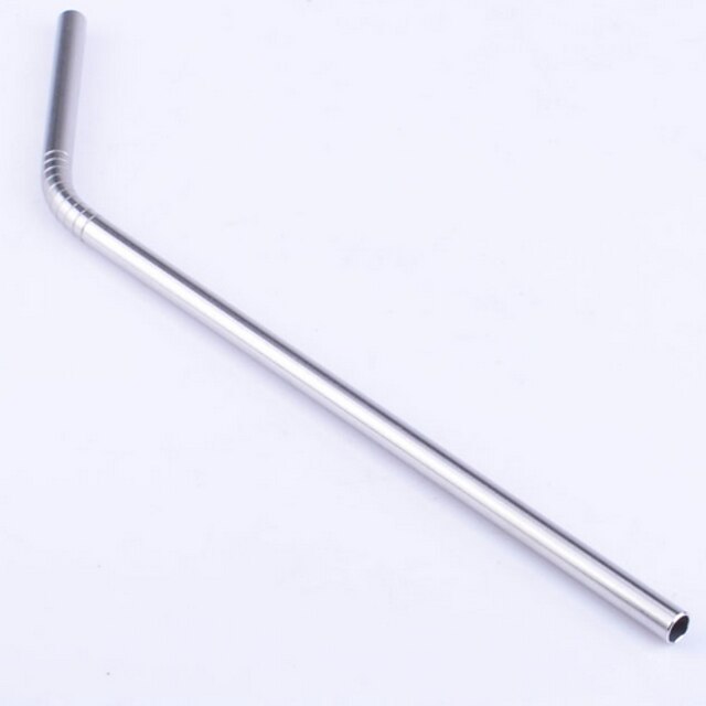  1Pcs 21Cm Stainless Steel Anti-Friction Drinking Straw Beverage Straw