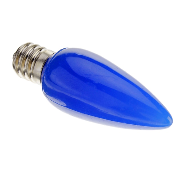  1個 0.5 W ＬＥＤボール型電球 ＬＥＤキャンドルライト 30 lm E12 C35 6 LEDビーズ ＤＩＰ ＬＥＤ 装飾用 ブルー 100-240 V / ＃ / RoHs