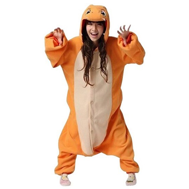  Kigurumi drake Djurmönstrad Onesie-pyjamas Polär Ull Cosplay För Unisex Pyjamas med djur Tecknad serie Festival / helgdag Kostymer / Trikot / Onesie