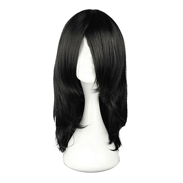  Harajuku styl Cosplay Paruka Syntetické Naruto Orochimaru Straight Long paruka (Black)