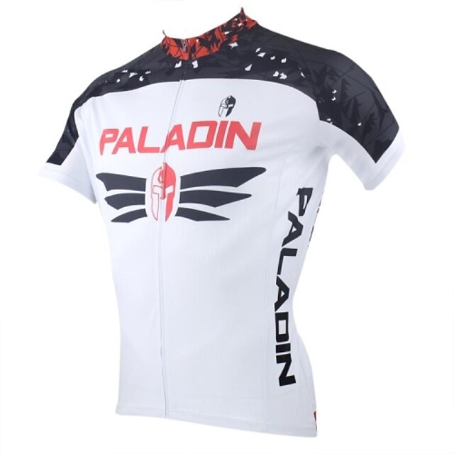  ILPALADINO Men's Short Sleeve Cycling Jersey Patchwork Bike Jersey Top Mountain Bike MTB Road Bike Cycling Breathable Quick Dry Ultraviolet Resistant Sports Clothing Apparel
