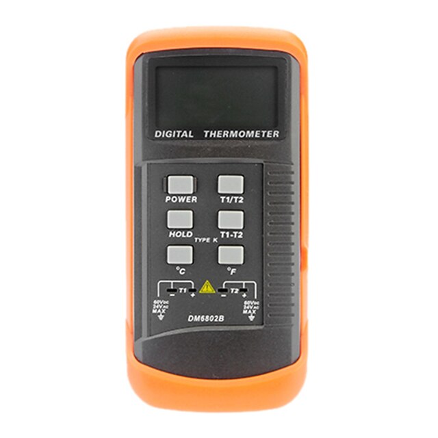  Dual Channel K Type Digital LCD Thermocouple Thermometer Temperature Meter (-50~1300℃, 1℃)