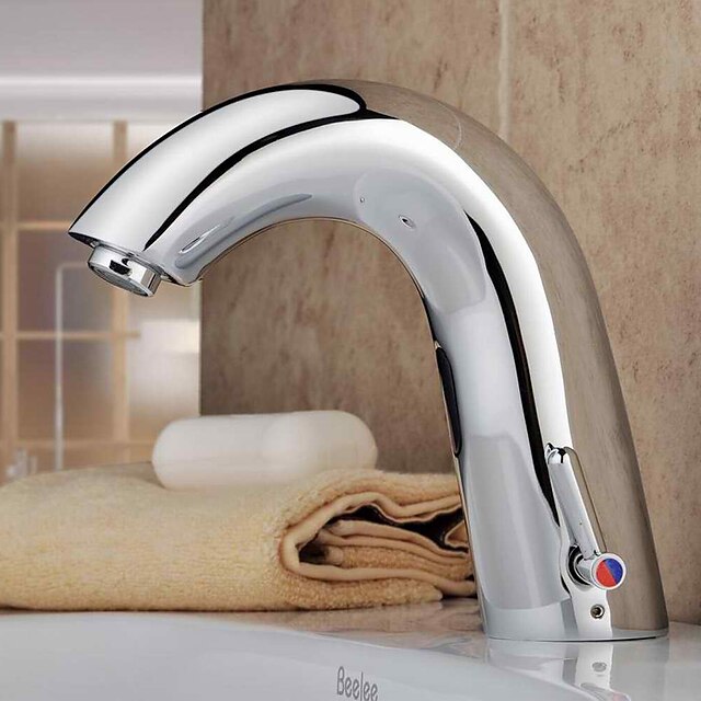  Bathroom Sink Faucet - Touch / Touchless Chrome Centerset One Hole / Single Handle One HoleBath Taps