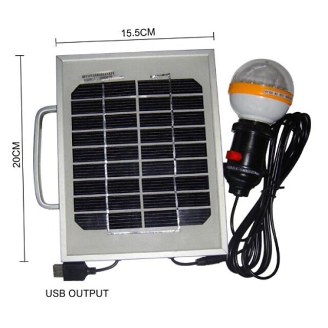  36-LED White Light 2W Solar Panel Solar Mobile Phone Charger Lighting Portable System