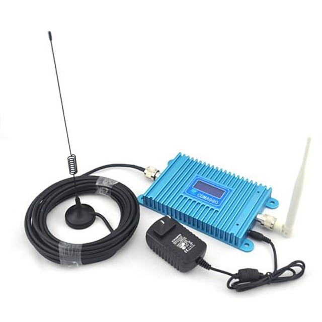  ЖК-дисплей CDMA 850MHz мобильный телефон усилитель сигнала cdma980, усилитель сигнала + Комнатная антенна + присоска антенна с кабелем длиной 10 м