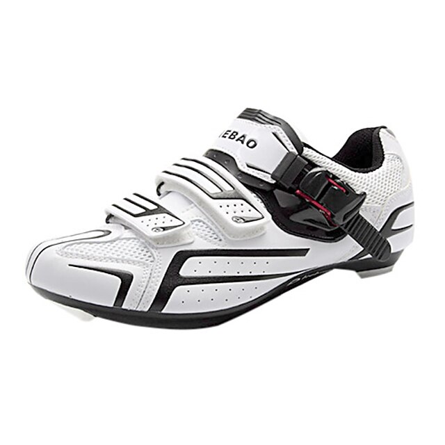  Tiebao® Chaussures Vélo Route Nylon, Fibre de verre, sorties de circulation d'air, semelle antidérapante / Fibre de Carbone Respirable, Antidérapant Cyclisme Blanc Homme / Femme / Unisexe Chaussures