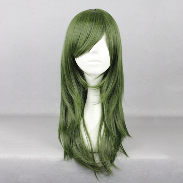  Cosplay Wigs Kagerou Project Saori Kido Green Anime / Video Games Cosplay Wigs 26 inch Heat Resistant Fiber Women's Halloween Wigs