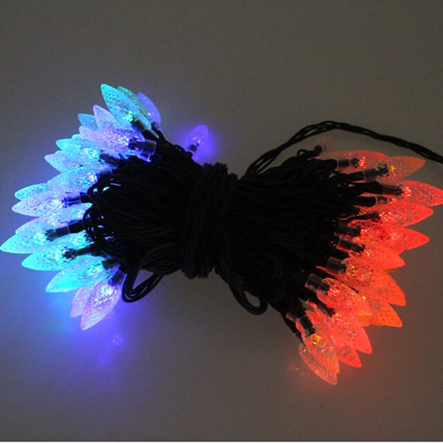  String Lights 100 LEDs Dip Led Multi Color Decorative / Christmas Wedding Decoration 2 V 1pc / IP44