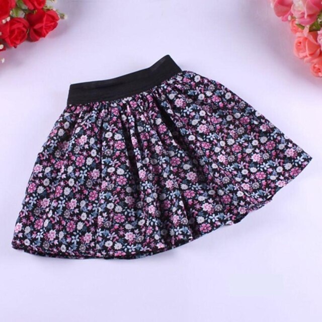 Girl'sFashion新パストラ​​ルStyleLittle花柄デザイン子供スカート