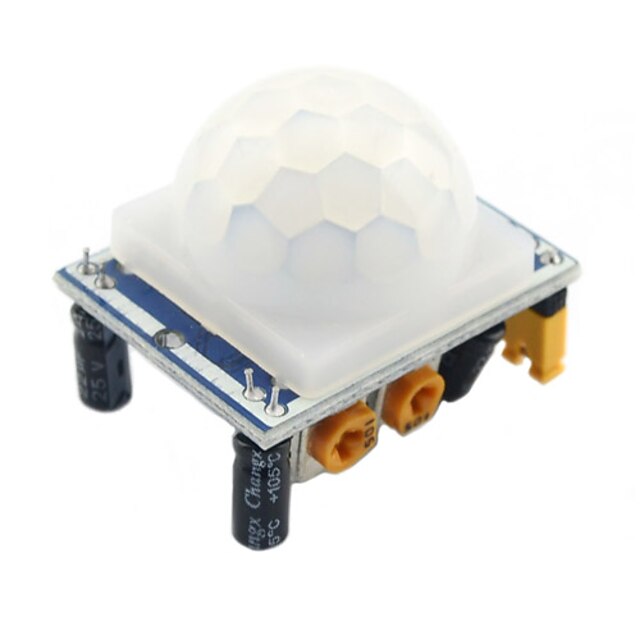  USD $ 2,98 - HC-SR501 Stellen IR pyroelektrische Infrarot PIR Motion Sensor-Detektor-Modul für Arduino