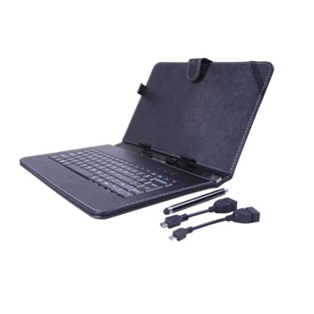  Univerzální klávesnice Pouzdro s 2 OTG kabel a Stylus Pen pro 10 palcový Tablet PC