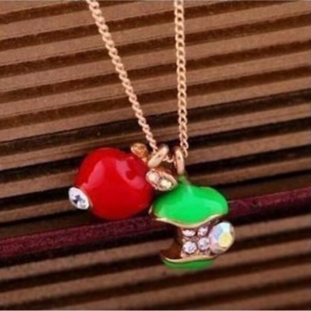  Women's Pendant Necklace Resin Alloy Green / Red Necklace Jewelry For Party Daily Casual