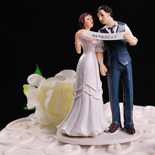  Украшения для торта Цветы Классика Классическая пара Резина Свадьба с Подарочная коробка
