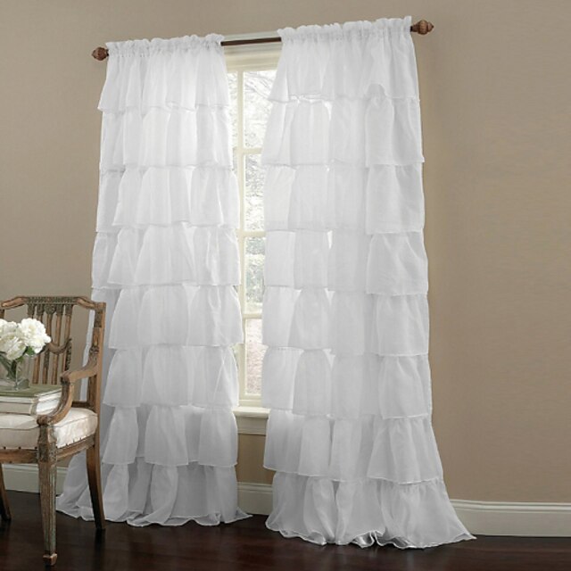  Modern Sheer Curtains Shades One Panel Bedroom   Curtains / Living Room