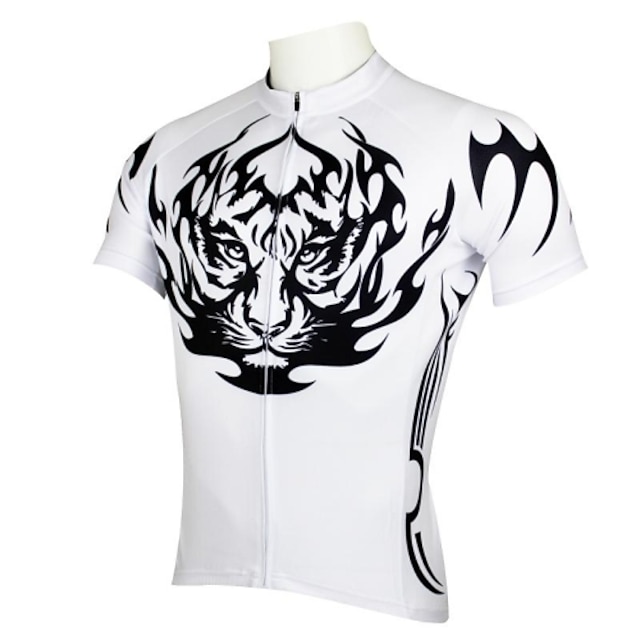  ILPALADINO Voor heren Korte mouw Wielrenshirt Zomer Polyester Tijger dier Fietsen Shirt Kleding Bovenlichaam Bergracen Wegwielrennen Ultra-Violetbestendig Sneldrogend Ademend Sport Kleding / Rekbaar