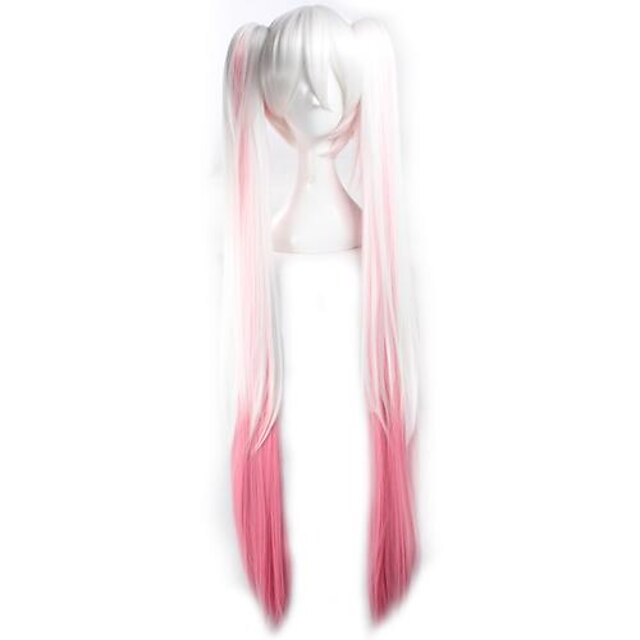  Cosplay Wigs Vocaloid Sakura Miku Anime Cosplay Wigs 48 inch Heat Resistant Fiber Women's Halloween Wigs