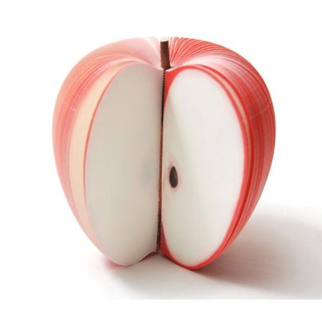  פוסט זה scratchpad כרית לב פיסת נייר בצורת תפוח תזכיר נייר (אדום)