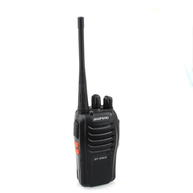  Baofeng BF-666S 5W 16 ערוץ 400-470MHz כף יד ווקי טוקי / האינטרפון - שחור