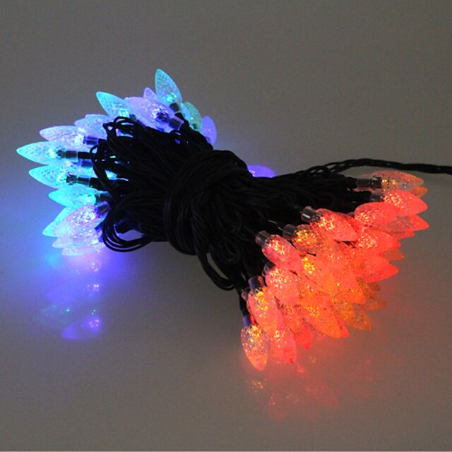  40 Colorful Outdoor Led Solar Fairy Lights Christmas Decor Lamp Gifts